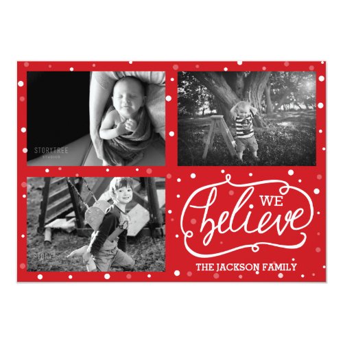 We Believe Holiday Christmas Card