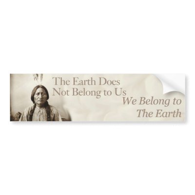 We belong to the earth bumper sticker by acousticdryad