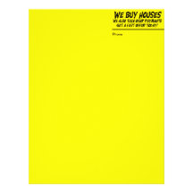 We Buy Houses Yellow Letter Head Letterhead