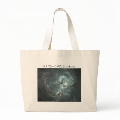 WE CAN ALL BE ANGELS TOTE BAGS by dequilla