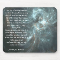 WE CAN ALL BE ANGELS mousepads by dequilla WE CAN ALL BE ANGELS mousepads