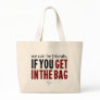 We can be friends, on one condition tote bag