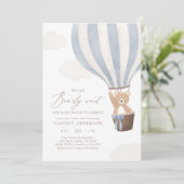 We Can Bearly Wait Hot Air Balloon Baby Shower Invitation Zazzle