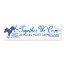 We Can Blue Donkey Kick Bumper Sticker bumper stickers by TheDemocratDonkey We Can Blue Donkey Kick Bumper Sticker bumper stickers