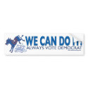 We Can Blue Donkey Kick Bumper Sticker bumper stickers by TheDemocratDonkey We Can Blue Donkey Kick Bumper Sticker bumper stickers