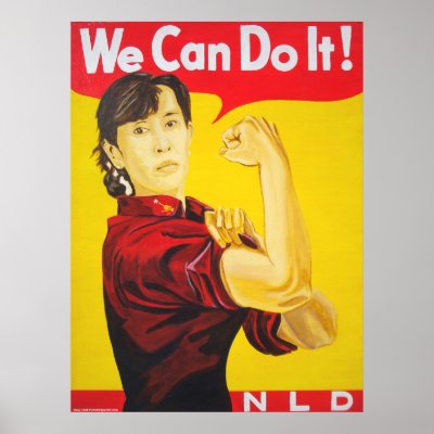 We Can Do It! - Ang San Suu Kyi Poster by chadwickandspector