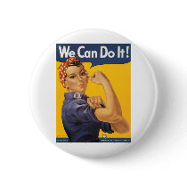 We Can Do It! Pinback Button