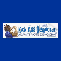 We Can Do It Donkey Bumper Sticker  bumper stickers