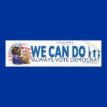 We Can Do It Donkey Bumper Sticker  bumper stickers