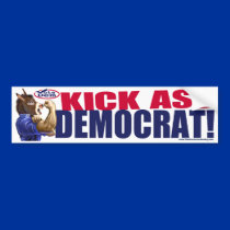 We Can Do It Donkey Bumper Sticker  bumper stickers