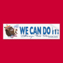 We Can Do It Donkey Head Bumper Sticker bumper stickers by TheDemocratDonkey We Can Do It Donkey Head Bumper Sticker bumper stickers