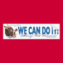 We Can Do It Donkey Head Bumper Sticker bumper stickers by TheDemocratDonkey We Can Do It Donkey Head Bumper Sticker bumper stickers