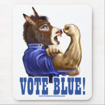 We Can Do It Donkey Mousepad by TheDemocratDonkey We Can Do It Donkey Mousepad