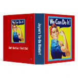 We Can Do It! Personalized Retro Organizer binders