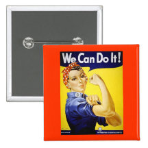 We Can Do It! Pinback Button
