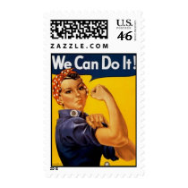 We Can Do It postage
