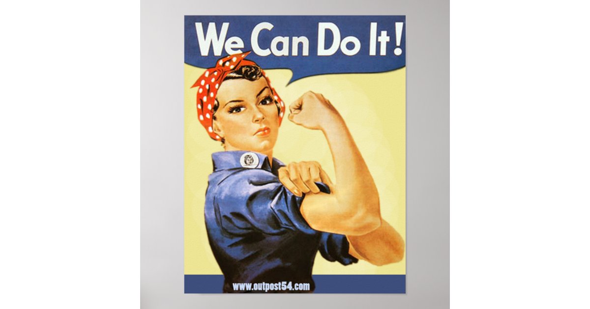 "We Can Do It!" Poster Zazzle