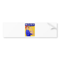 We Can Do It - Rosie the Riveter Bumper Stickers