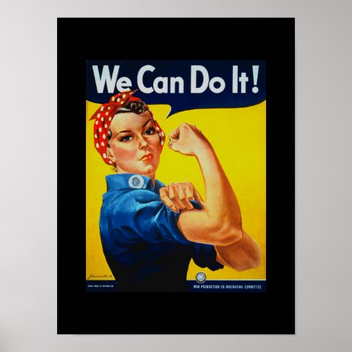 We Can Do It Rosie the Riveter Poster Zazzle We Can Do It Rosie the Riveter Poster Zazzle