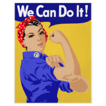 We Can Do It! Rosie The Riveter WWII Poster