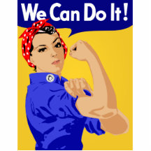 We Can Do It! Rosie The Riveter WWII Poster Cut Outs