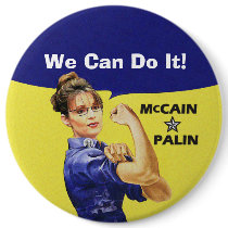We Can Do It! Sarah Palin For Vise President buttons