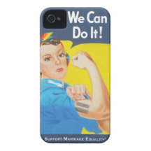 We Can Do It! - Support Marriage Equality iPhone 4 Cases