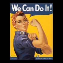 We Can Do It Vintage Print
