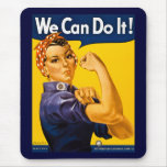 We Can Do It! - Vintage WW2 Mousepad