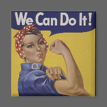 We Can Do It! Women's History magnets