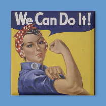 We Can Do It! Women's History magnets by voodoomama We Can Do It! Women's History magnets