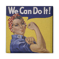 We Can Do It! Women's History magnets by voodoomama We Can Do It! Women's History magnets