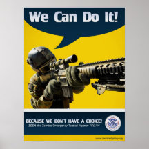 We Can Do It - Zombie Poster