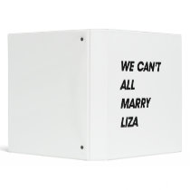 WE CAN'T ALL MARRY LIZA BINDER