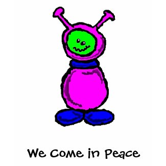 We Come in Peace shirt
