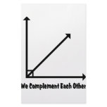 we complement each other stationery design