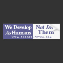 We Develop Bumper bumper stickers