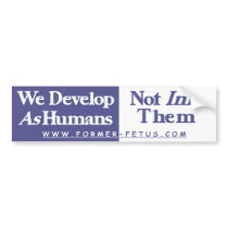 We Develop Bumper bumper stickers