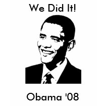 "We Did It!" Obama '08 Polo t-shirts