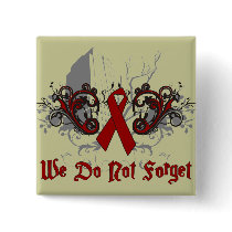 We Do Not Forget-AIDS Awareness Pins