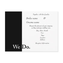 We Do Wedding Invitation postcards