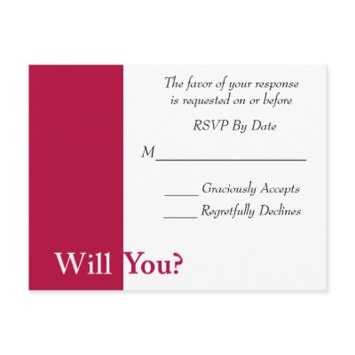 We Do Wedding RSVP Card Post Card by allweddingproducts