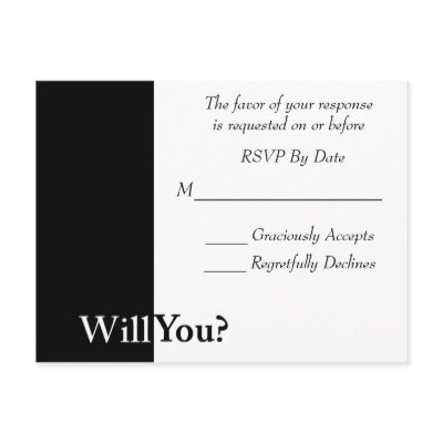 We Do Wedding RSVP Card Postcards by allweddingproducts