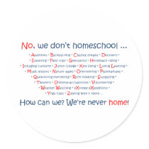 We Don't Homeschool Sticker