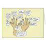 We Glove You Inspiration Cartoon Fingers Greeting Cards