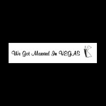 We Got Married in Vegas Bride & Groom Logo T-Shirt