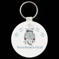We Got Married in VEGAS Keychain
