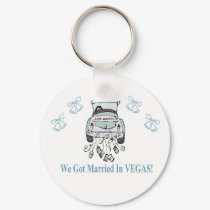 We Got Married in VEGAS Keychain