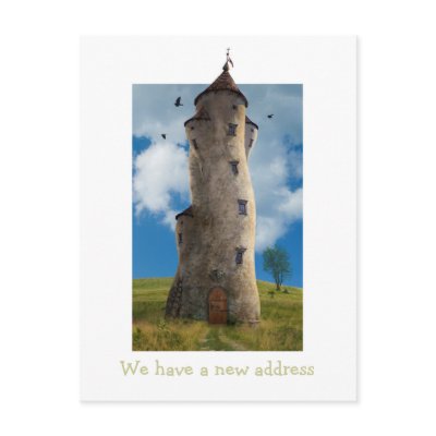 We have a new address - Postcard invitation by Houk