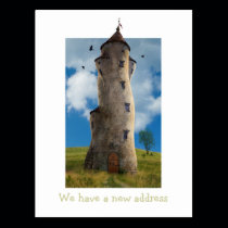 We have a new address - Postcard invitation postcards